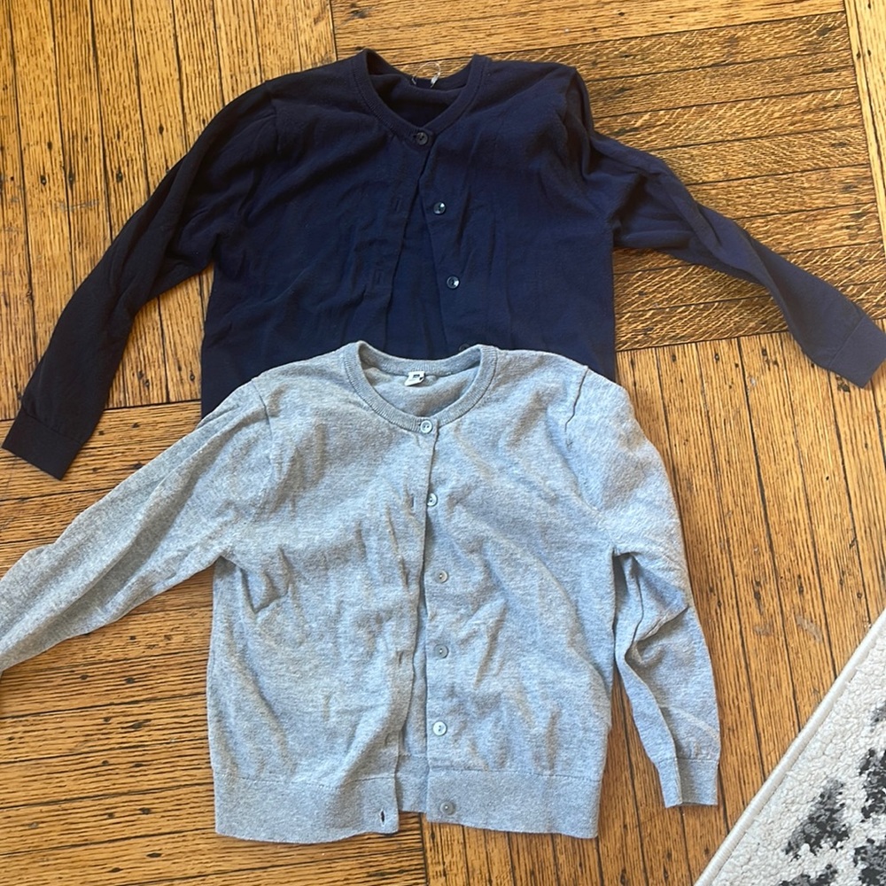 Bundle of two Uniqlo cardigans size 5/6